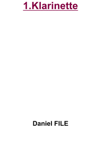 1.Klarinette           Daniel FILE
